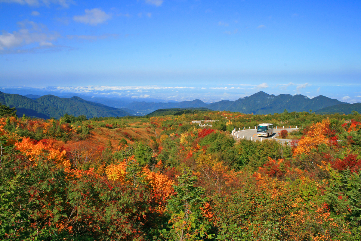 立山高原バス道路　七曲り